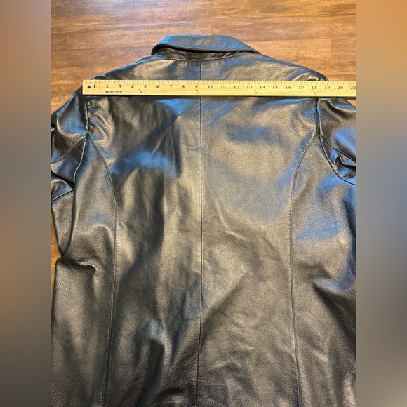 Worthington Black Genuine Leather Full Zip Jacket Woman’s SZ 1X Lined Pockets - Picture 11 of 11